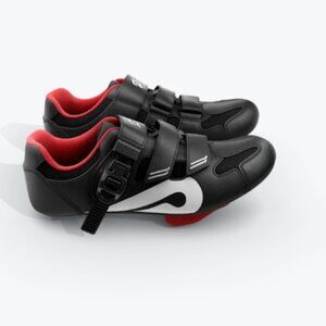 NEW Peloton Cycling Shoes. Black and Red. Unisex. Original Box.